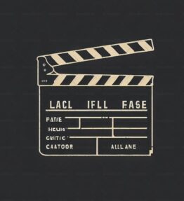 Klappern von Filmklappen im Vintage
